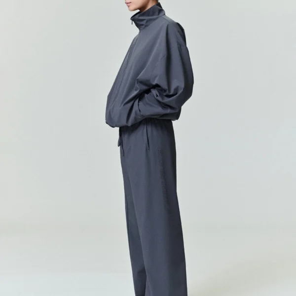 Womens Nylon Half Zip Track Jacket