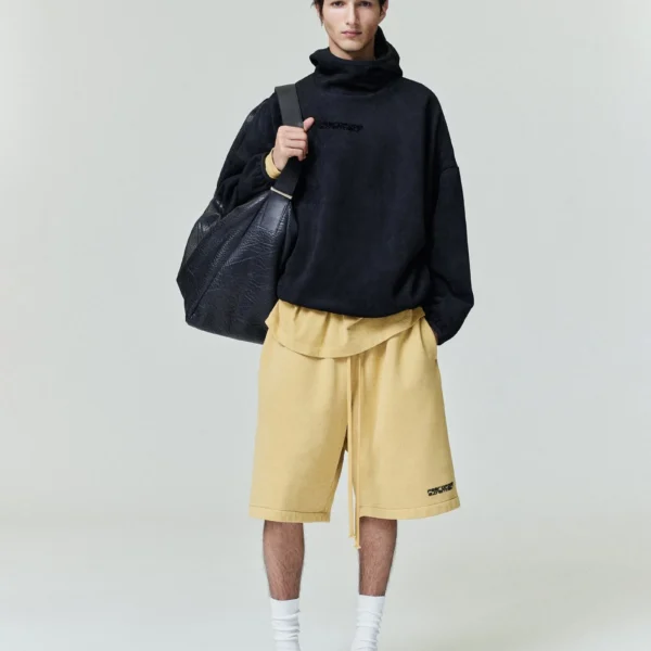 Suede Fleece Modern Hoodie
