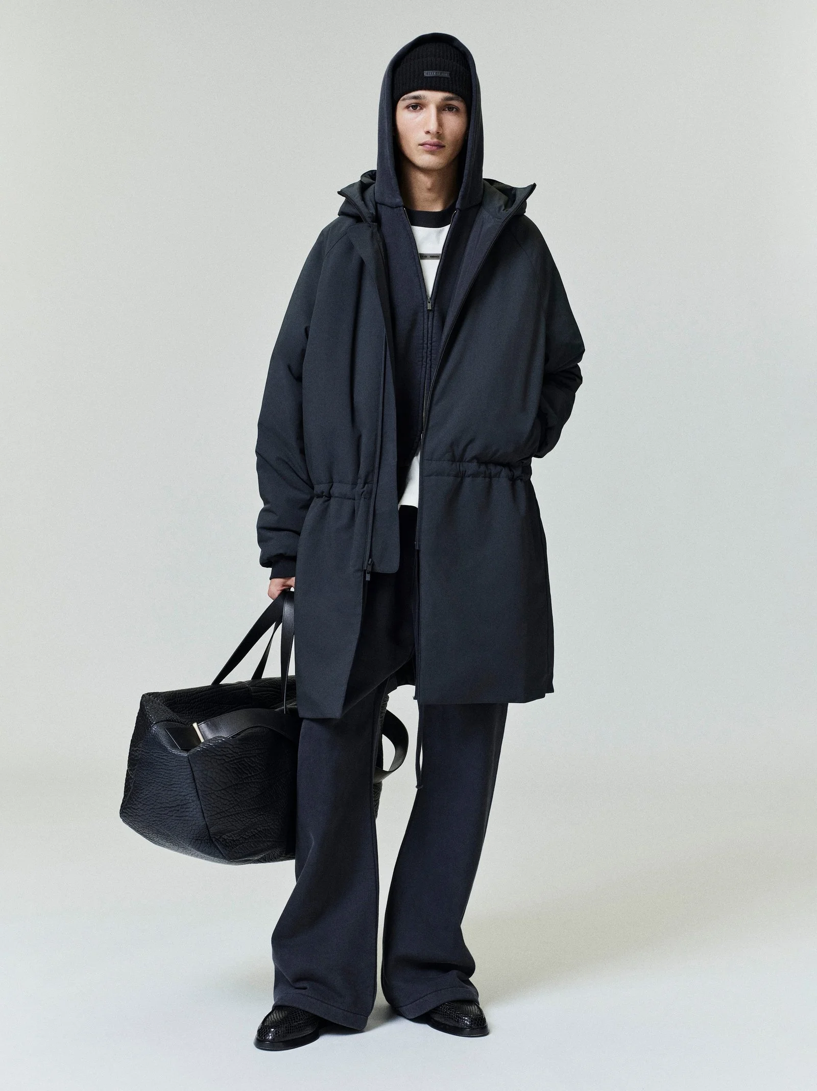 Tech Nylon Hooded Parka