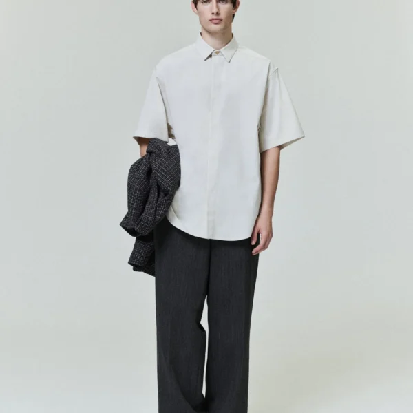 Cotton Wool Oxford Classic Short Sleeve Shirt