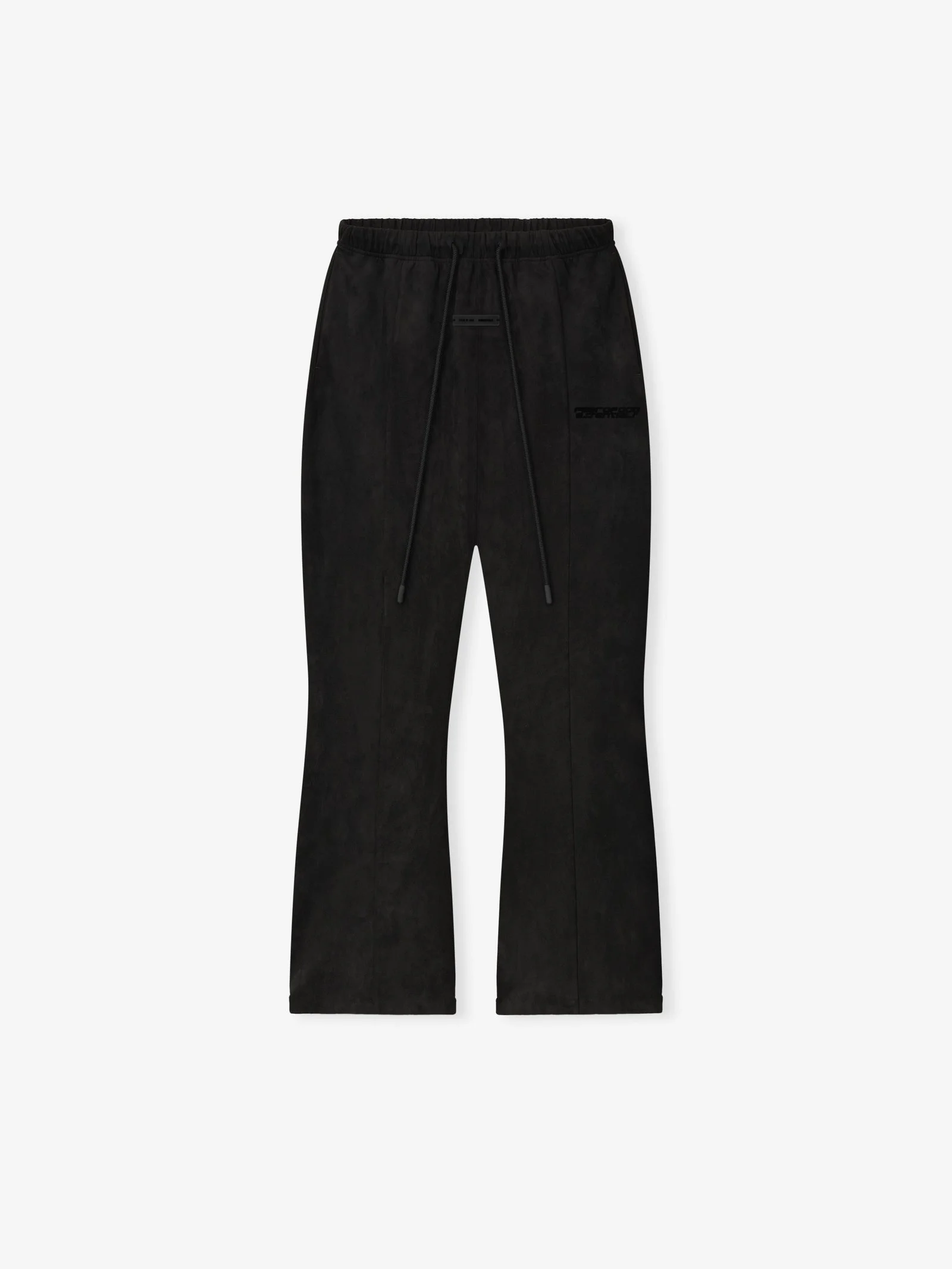 Womens Suede Fleece Flare Sweatpant