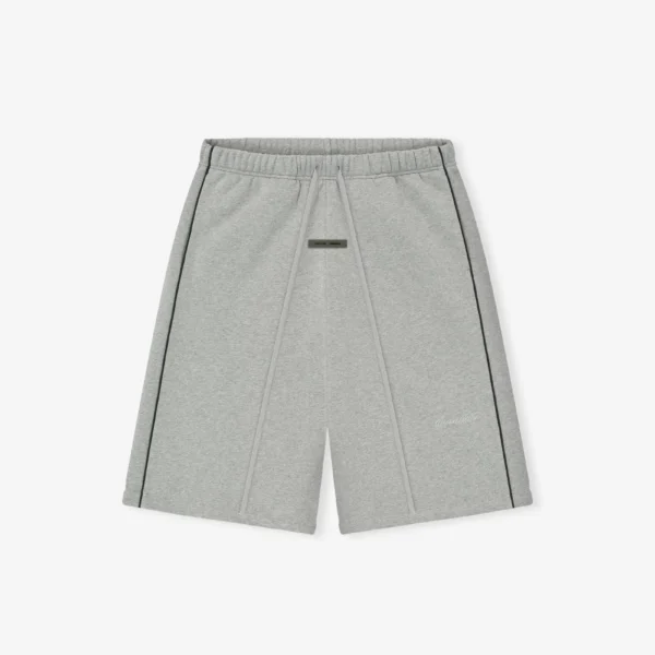 Relaxed Fleece Sweatshort With Piping