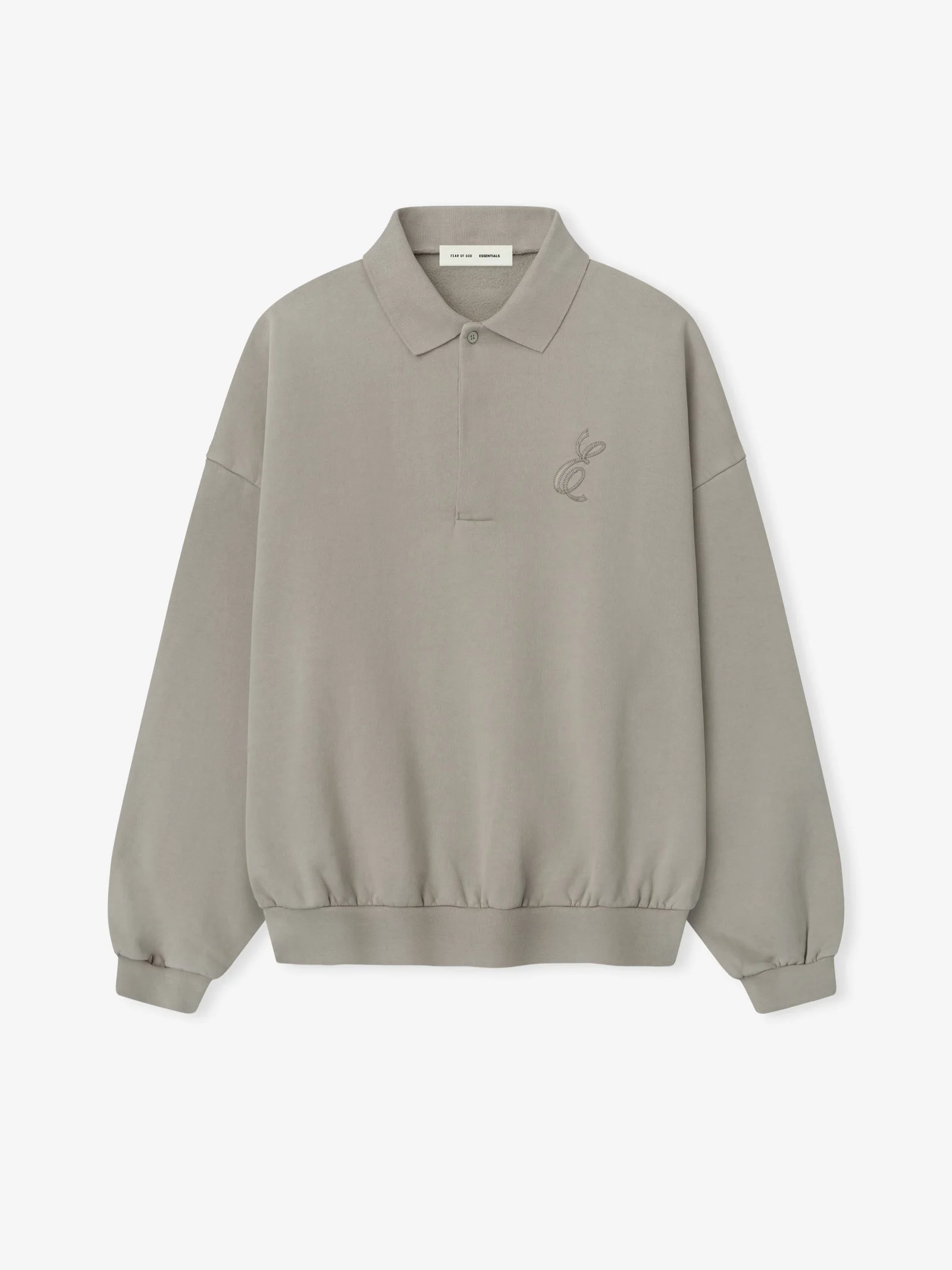 Embroidered Classic Polo Sweatshirt