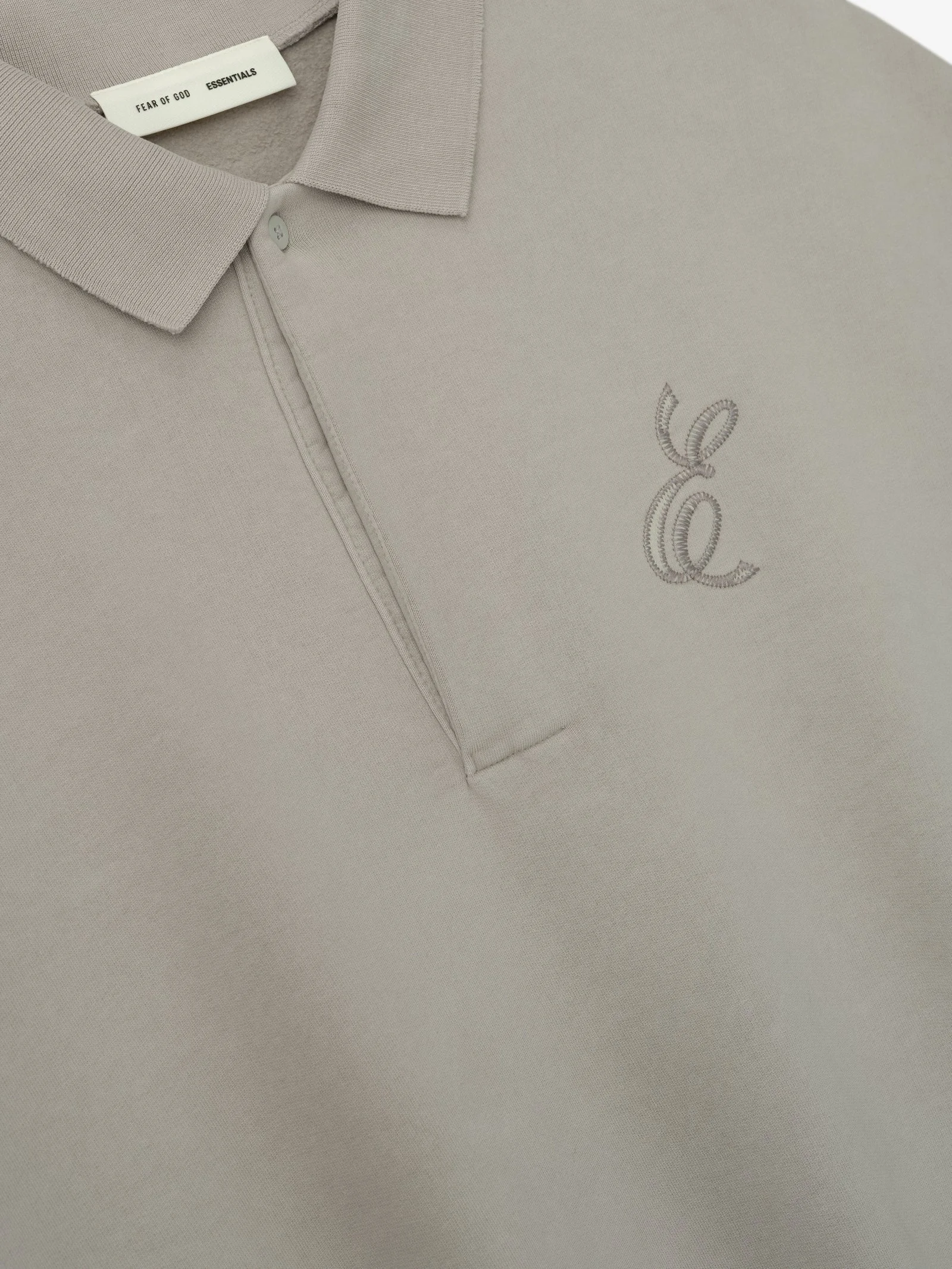 Embroidered Classic Polo Sweatshirt