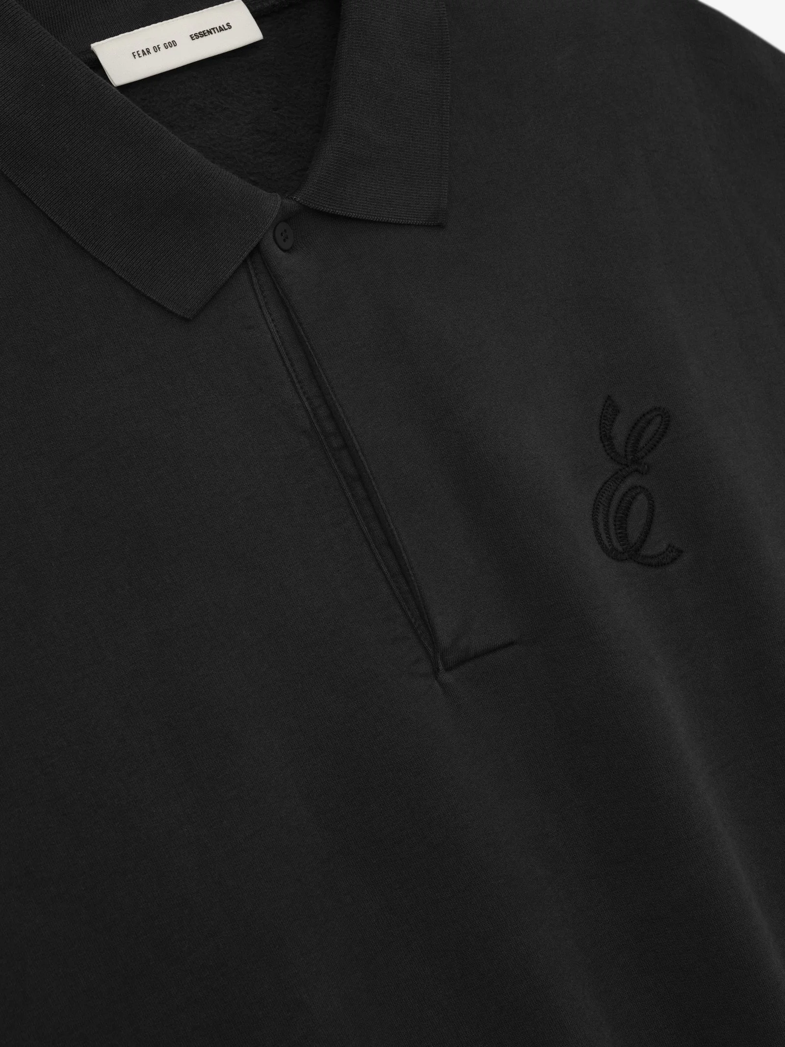 Embroidered Classic Polo Sweatshirt