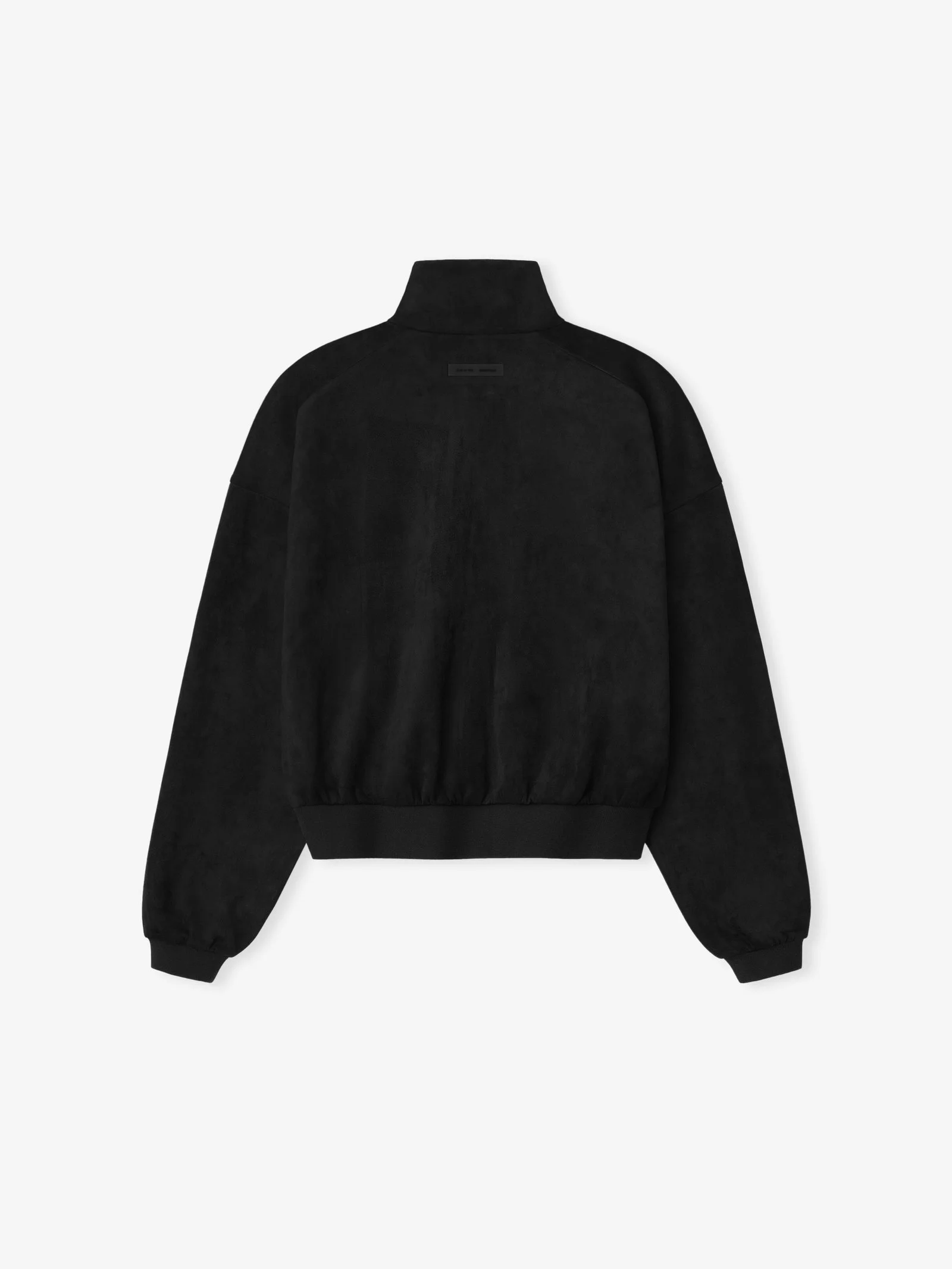Womens Suede Fleece Vintage Track Jacket