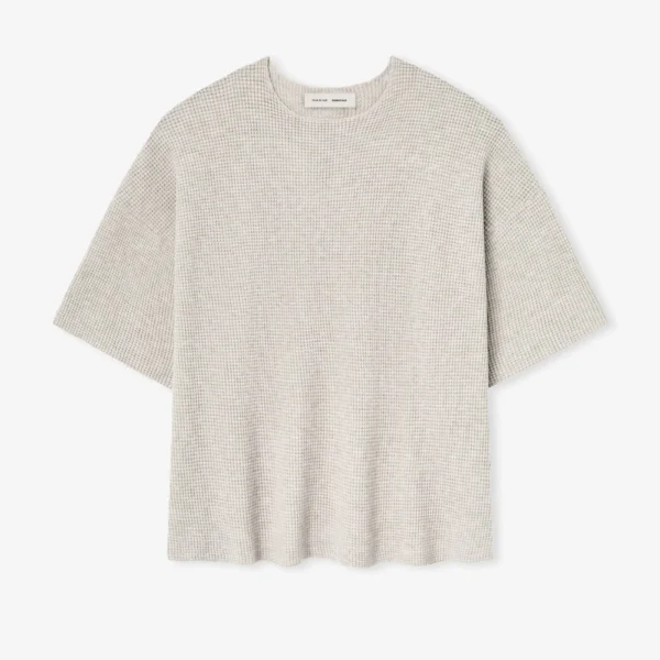 Waffle Short Sleeve Sweater