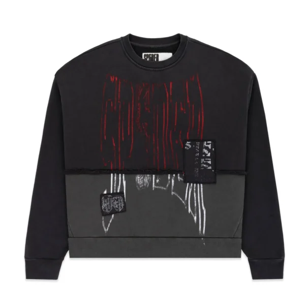 DIFFUSED COLLEGIATE CREWNECK