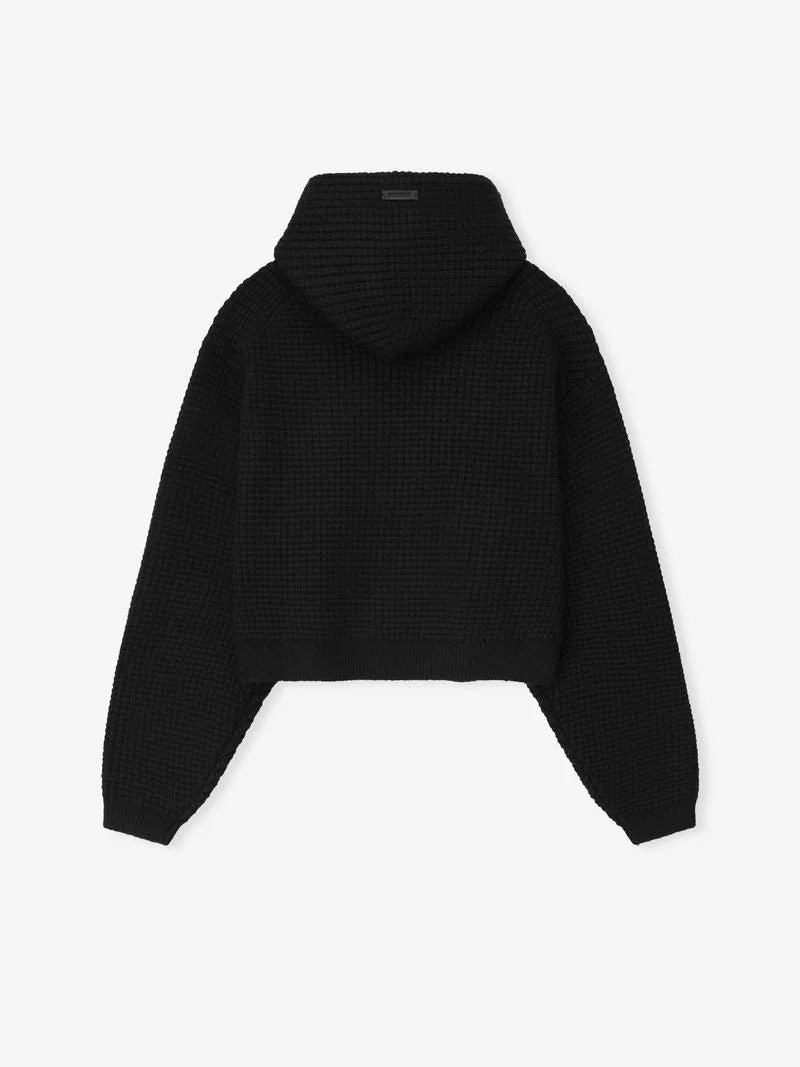 Womens Heavy Waffle 90s Hoodie
