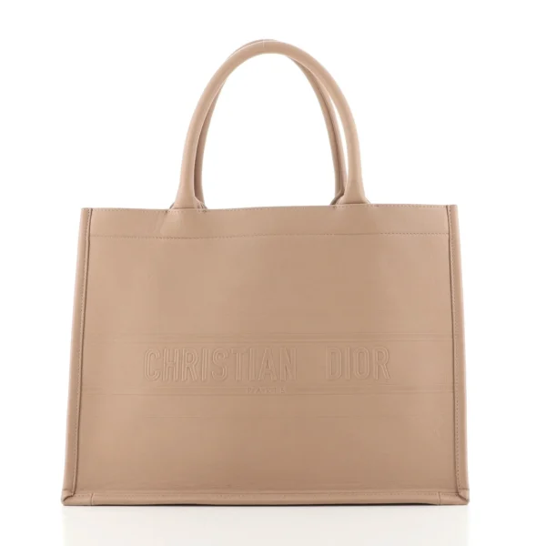 Book Tote Embossed Leather Small