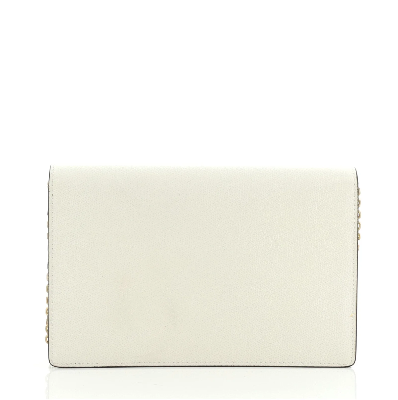 Saddle Chain Clutch Leather
