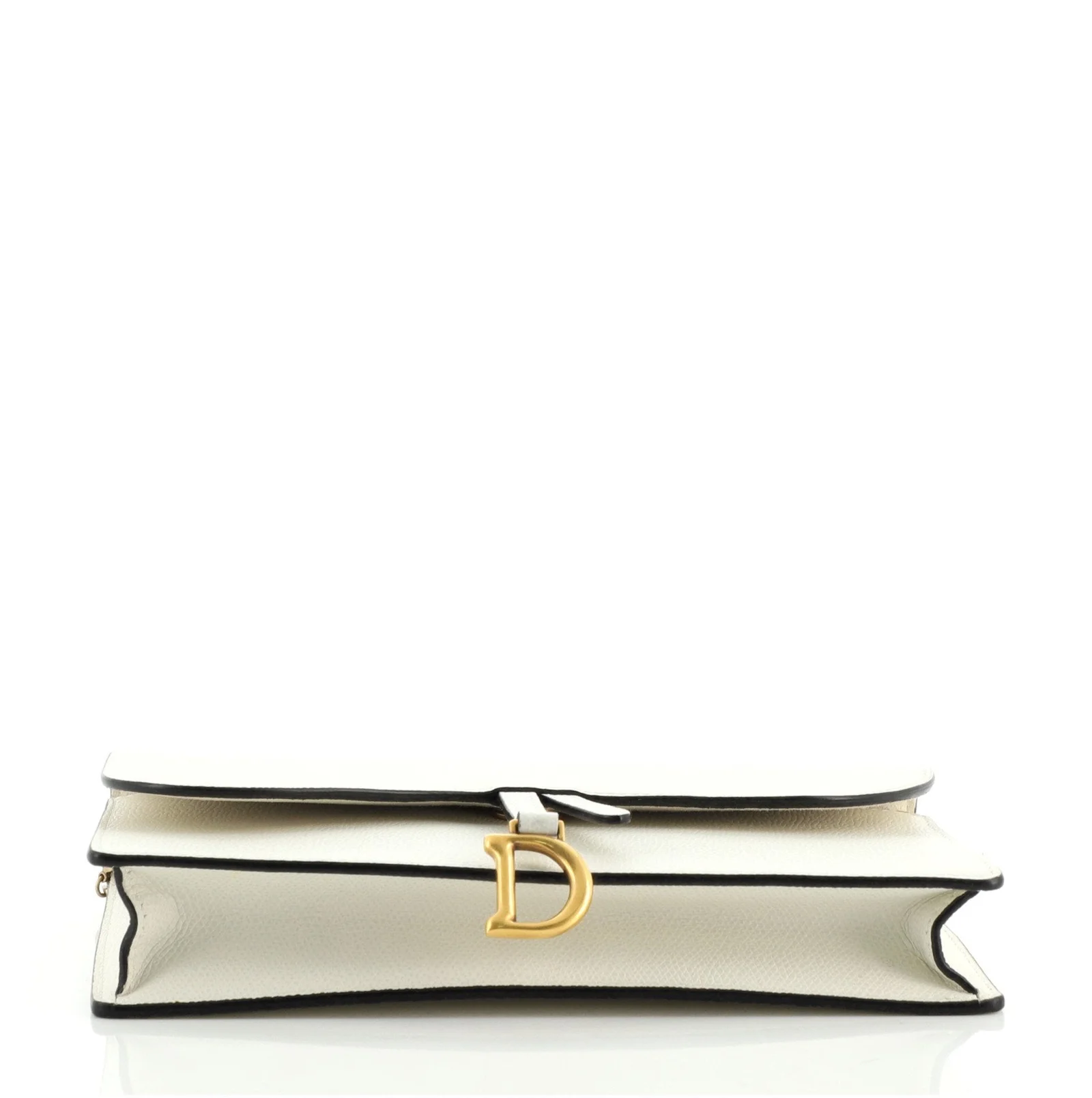 Saddle Chain Clutch Leather