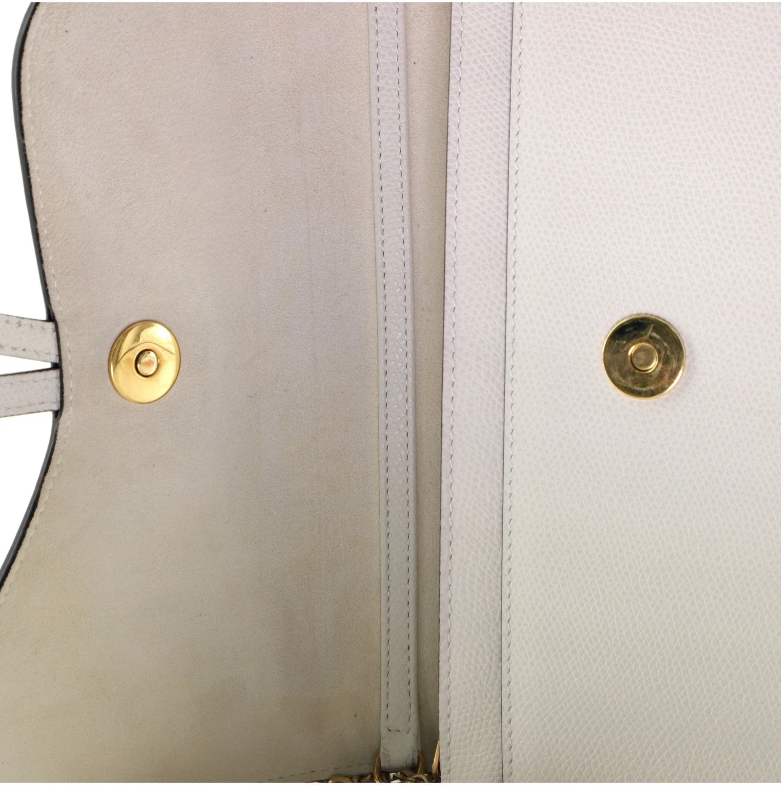 Saddle Chain Clutch Leather