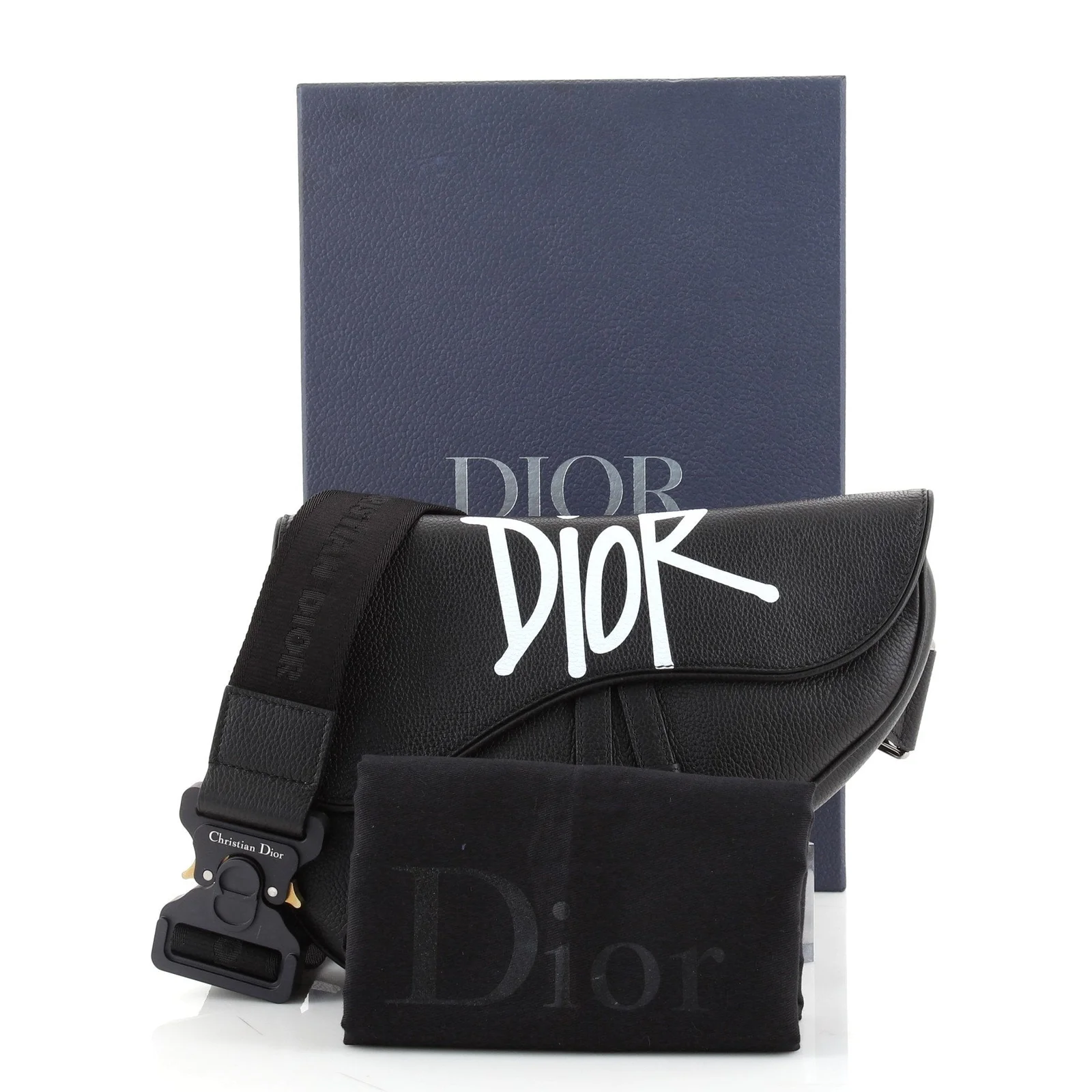 Shawn Stussy Saddle Crossbody Bag Printed Leather