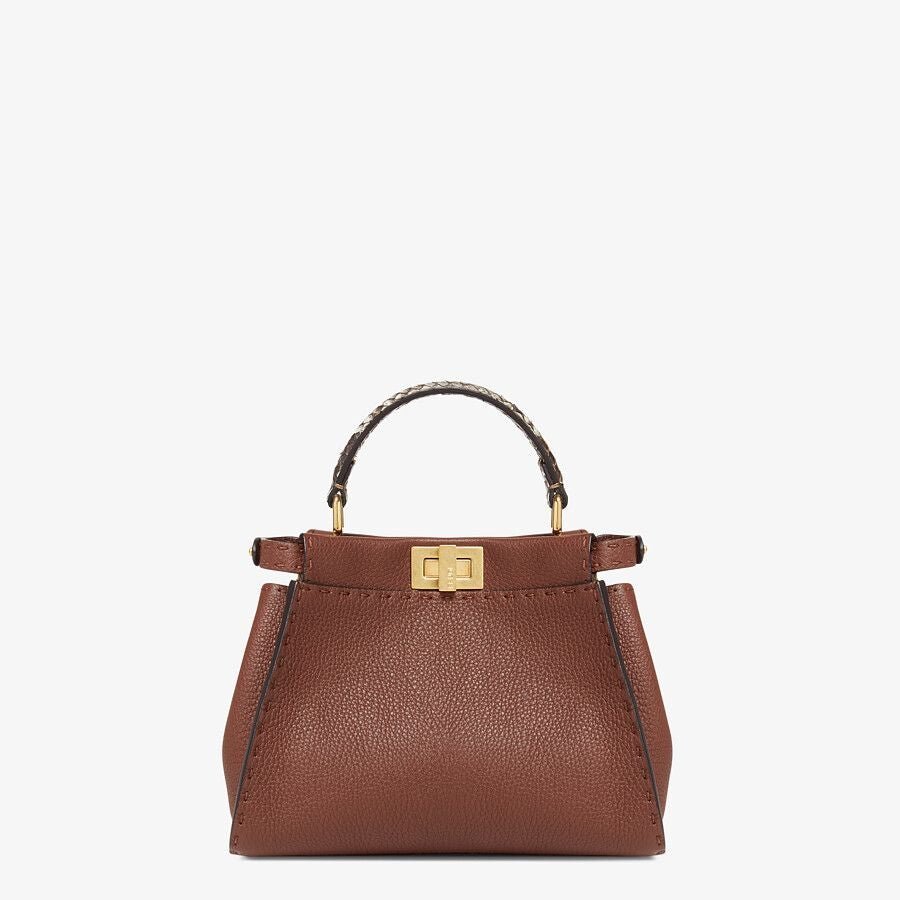 Fendi Mini Brown Selleria Bag - Image 3