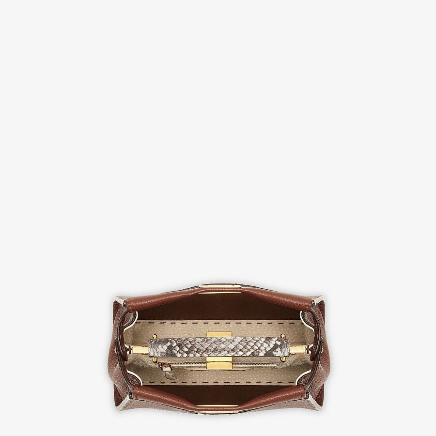 Fendi Mini Brown Selleria Bag - Image 4