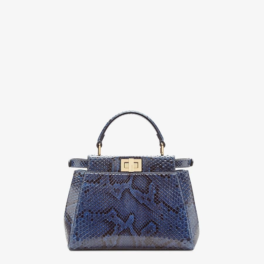 Fendi Mini Blue Python Bag - Image 3