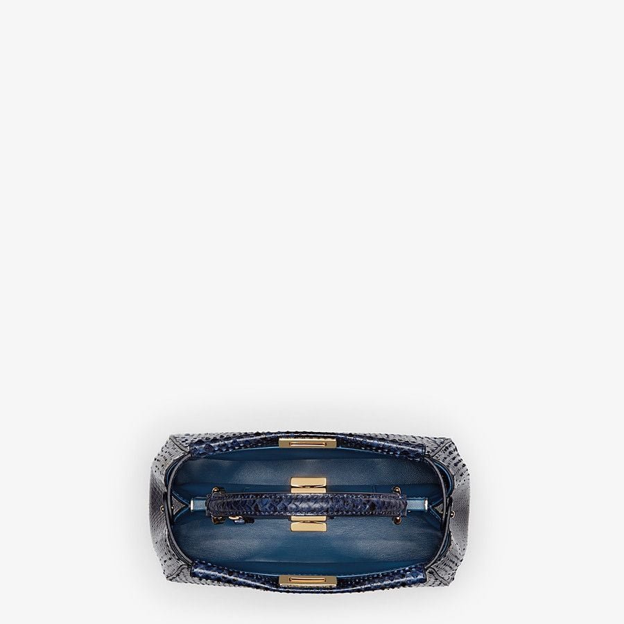 Fendi Mini Blue Python Bag - Image 4