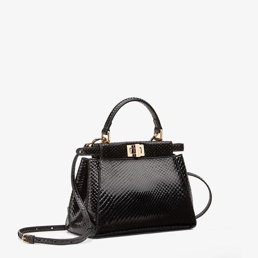 Fendi Mini Black Python Bag - Image 2