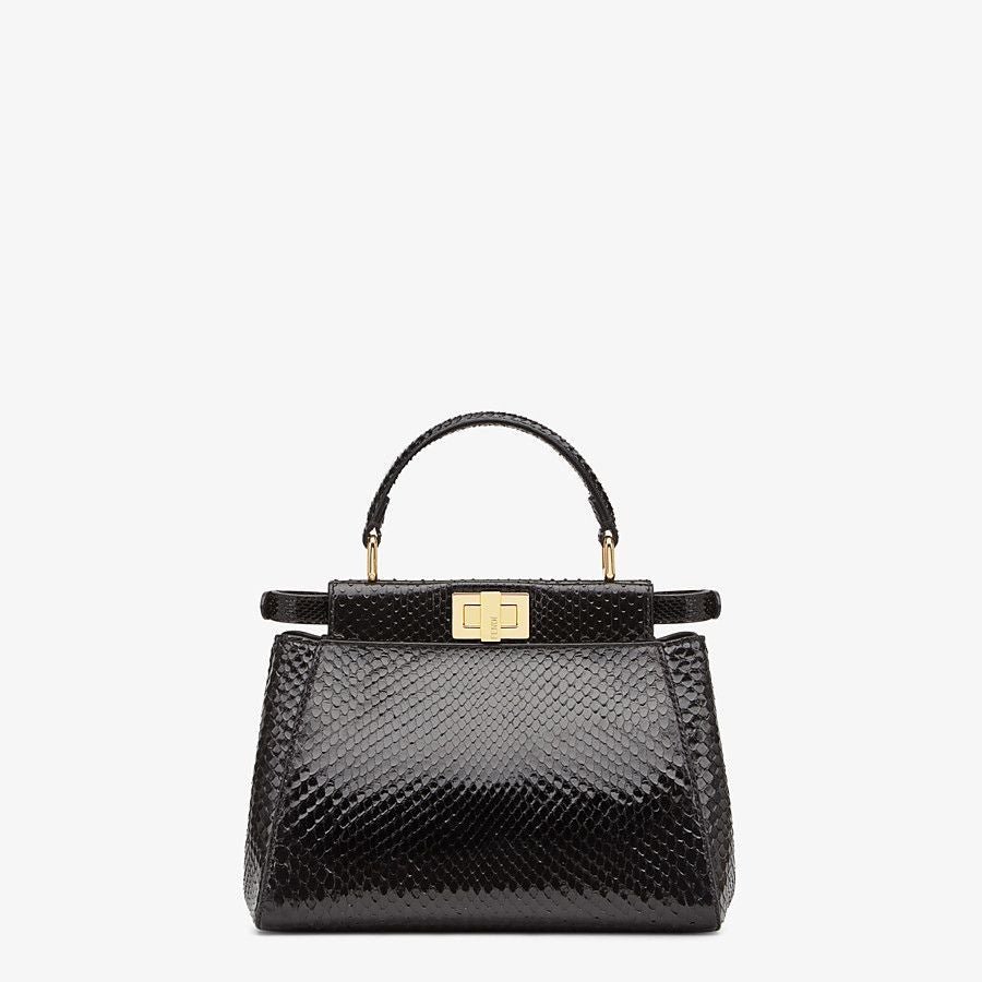 Fendi Mini Black Python Bag - Image 3
