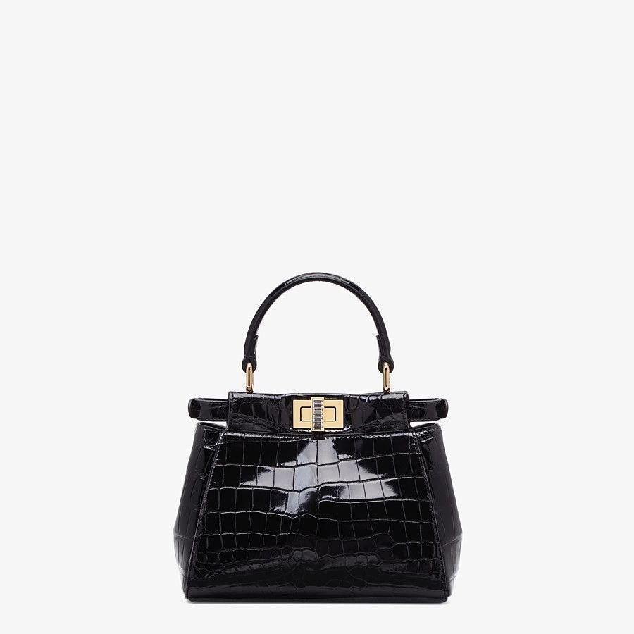 Fendi Mini-bag in Black Crocodile - Image 3