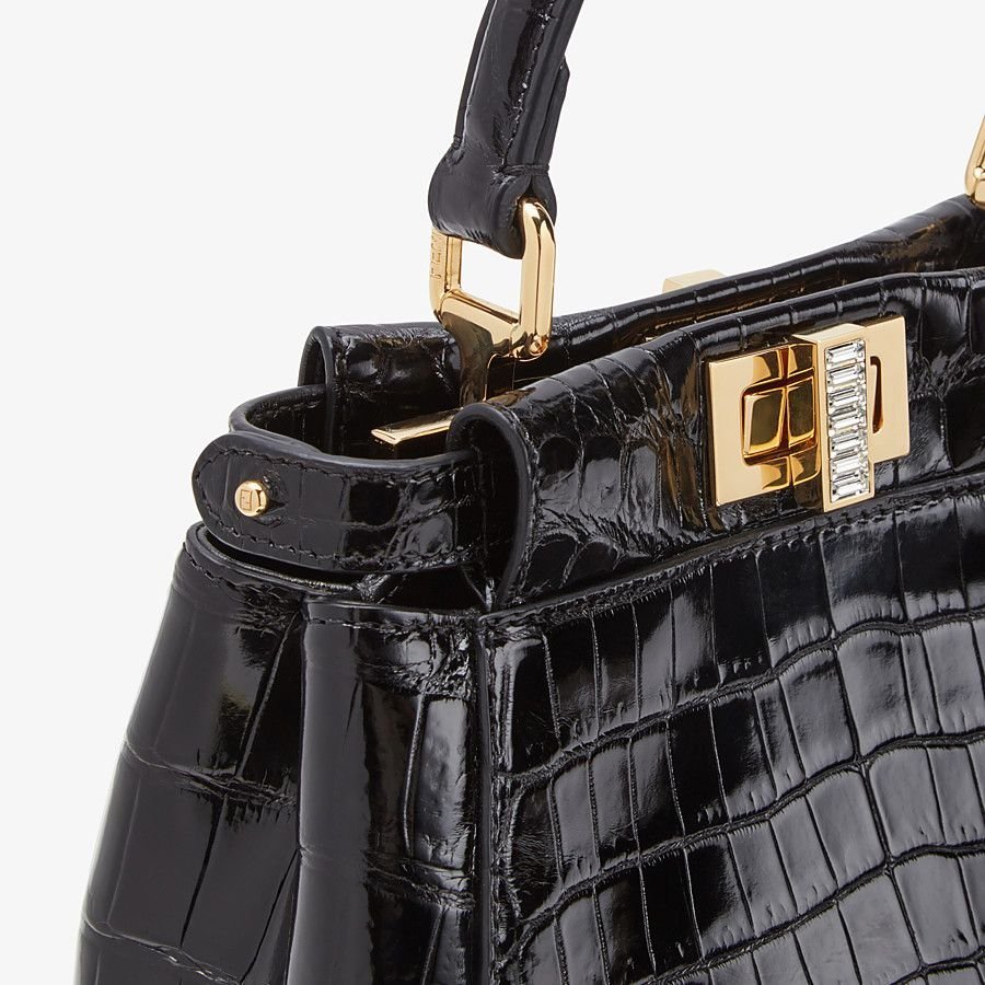 Fendi Mini-bag in Black Crocodile - Image 5