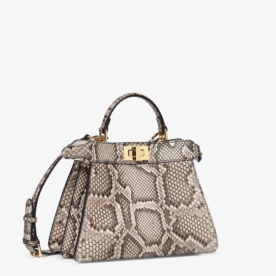 Fendi Mini White Python Leather Bag - Image 2