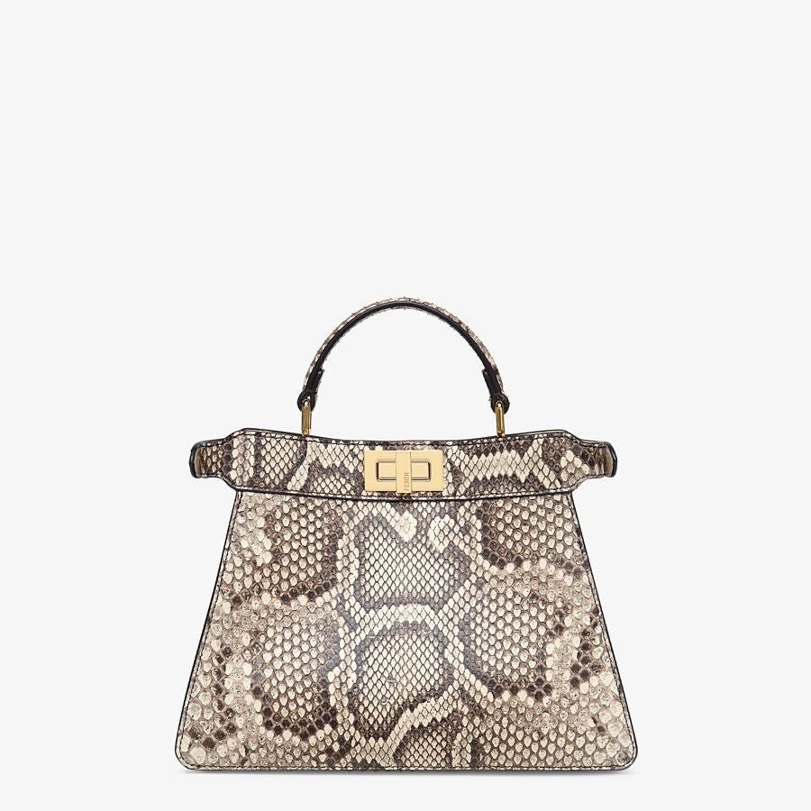 Fendi Mini White Python Leather Bag - Image 3
