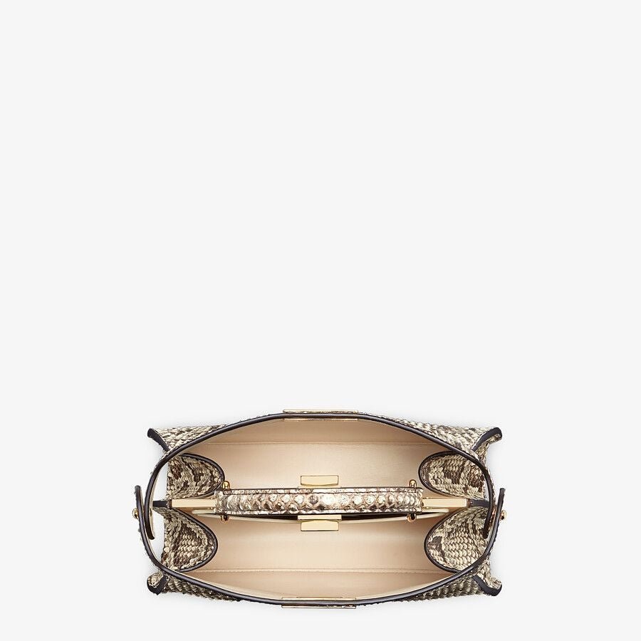 Fendi Mini White Python Leather Bag - Image 4