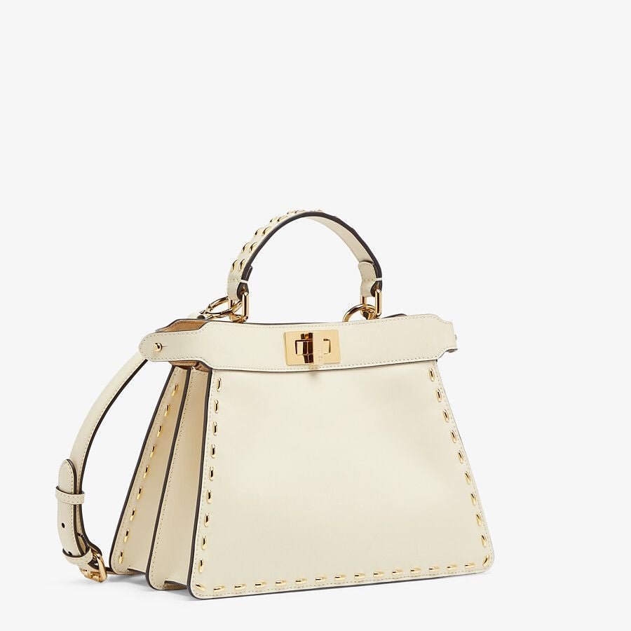 Fendi Small White Leather Bag - Image 2