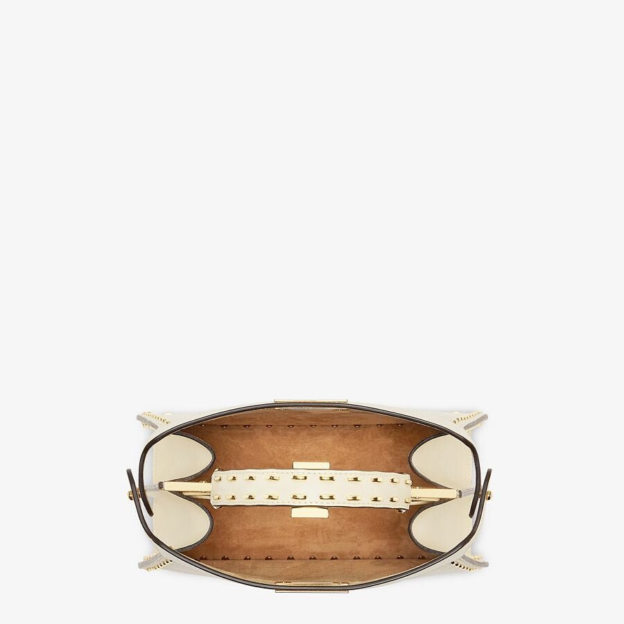 Fendi Small White Leather Bag - Image 4