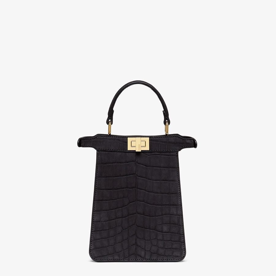 Fendi Vertical Small Crocodile Bag - Image 3