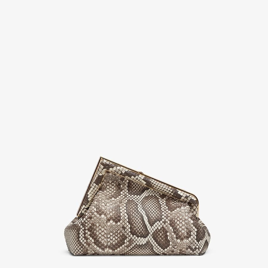 Fendi Small Natural Python Leather Bag - Image 3