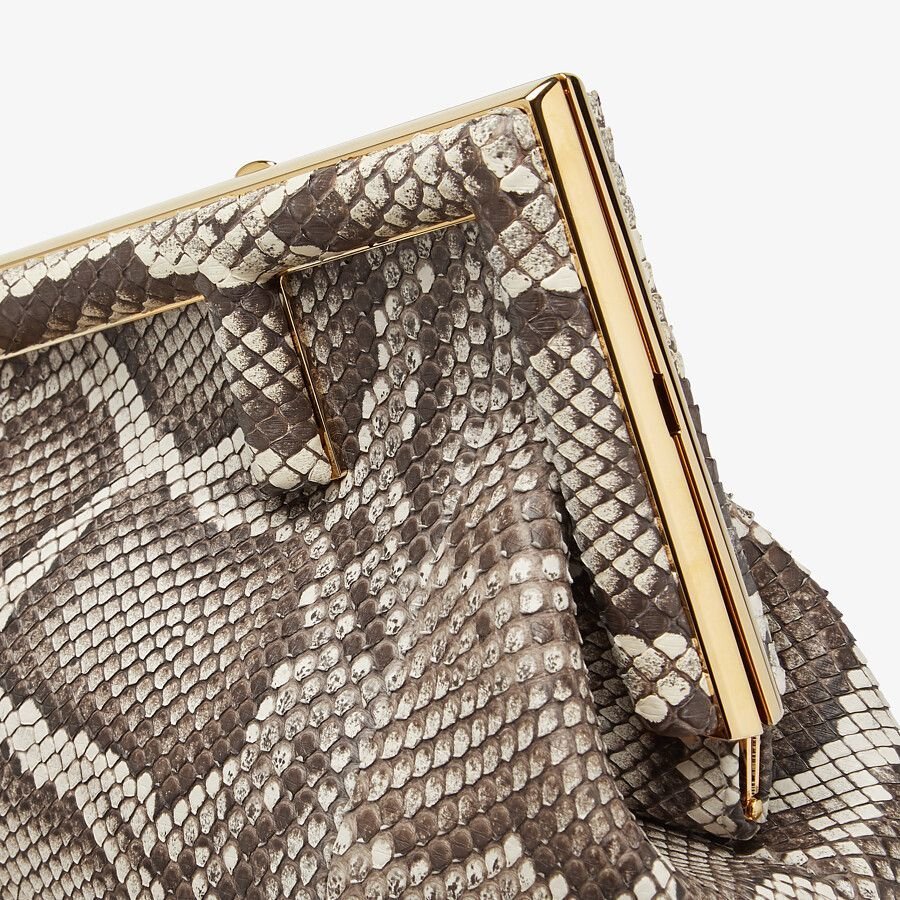 Fendi Small Natural Python Leather Bag - Image 5