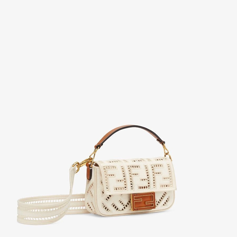 Fendi Mini Canvas Bag With Embroidery - Image 2