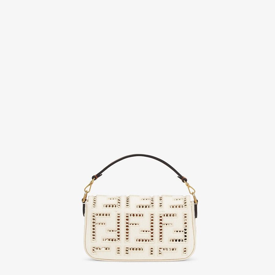 Fendi Mini Canvas Bag With Embroidery - Image 3