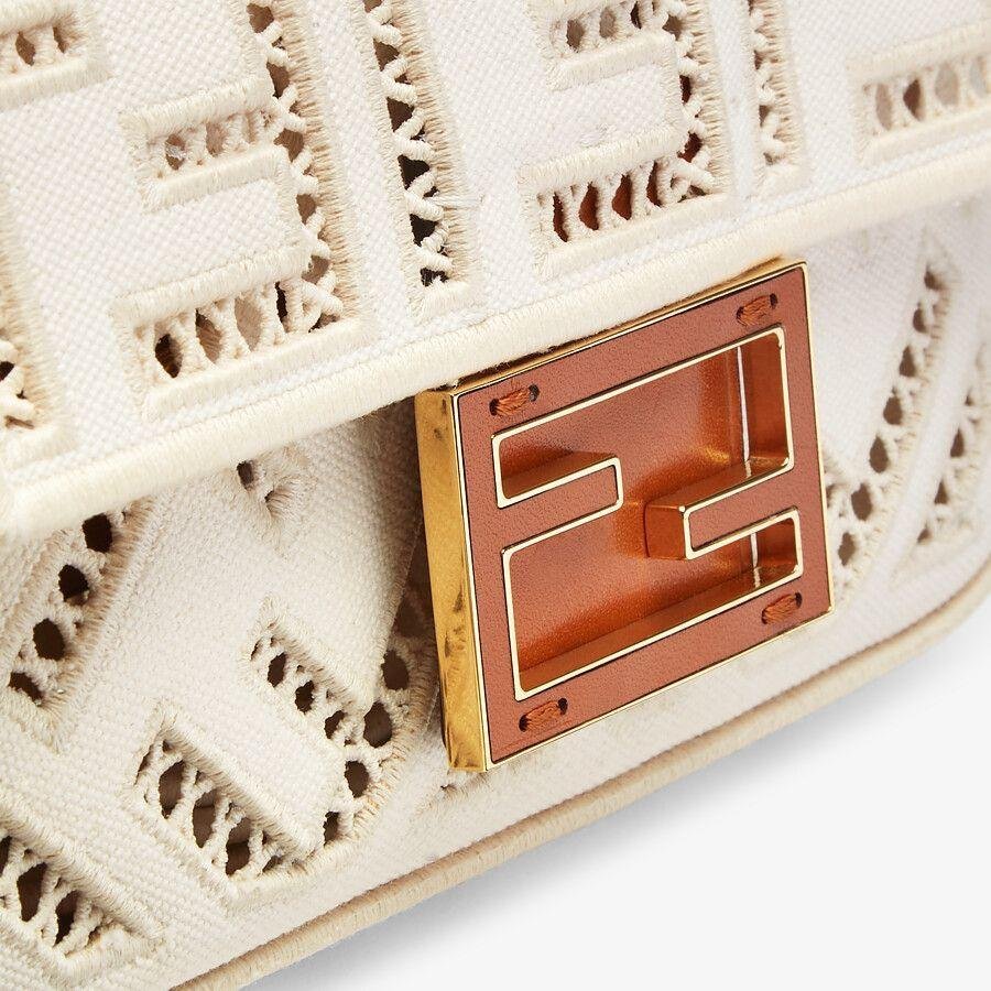 Fendi Mini Canvas Bag With Embroidery - Image 5