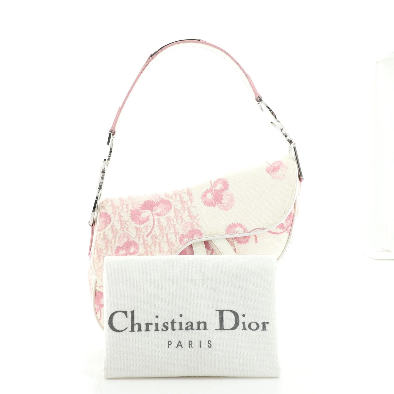 Vintage Saddle Bag Printed Canvas Medium