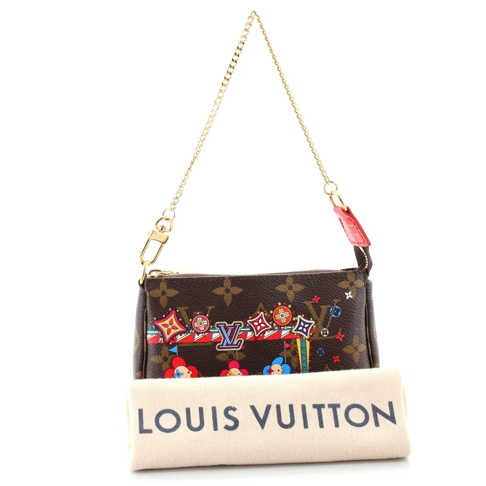 Mini Pochette Accessoires Limited Edition Vivienne Xmas Monogram Canvas