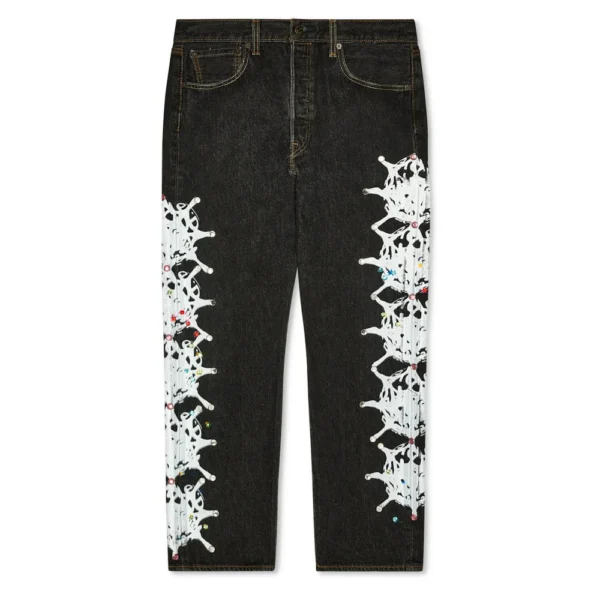 BLACK VINTAGE WEB AND STONE DENIM