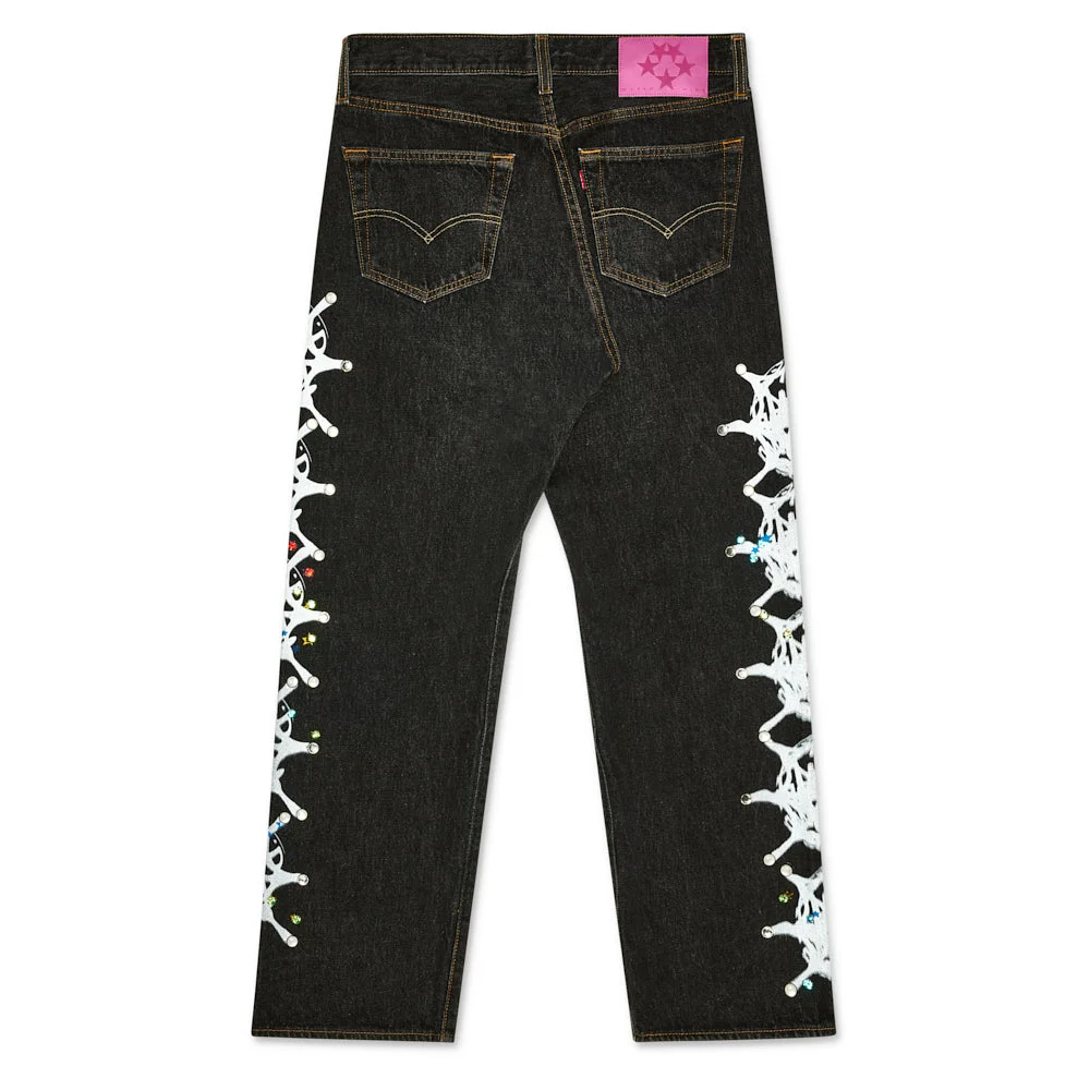 BLACK VINTAGE WEB AND STONE DENIM