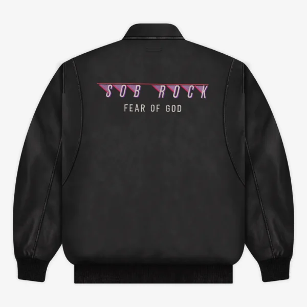 Sob Rock Leather Bomber