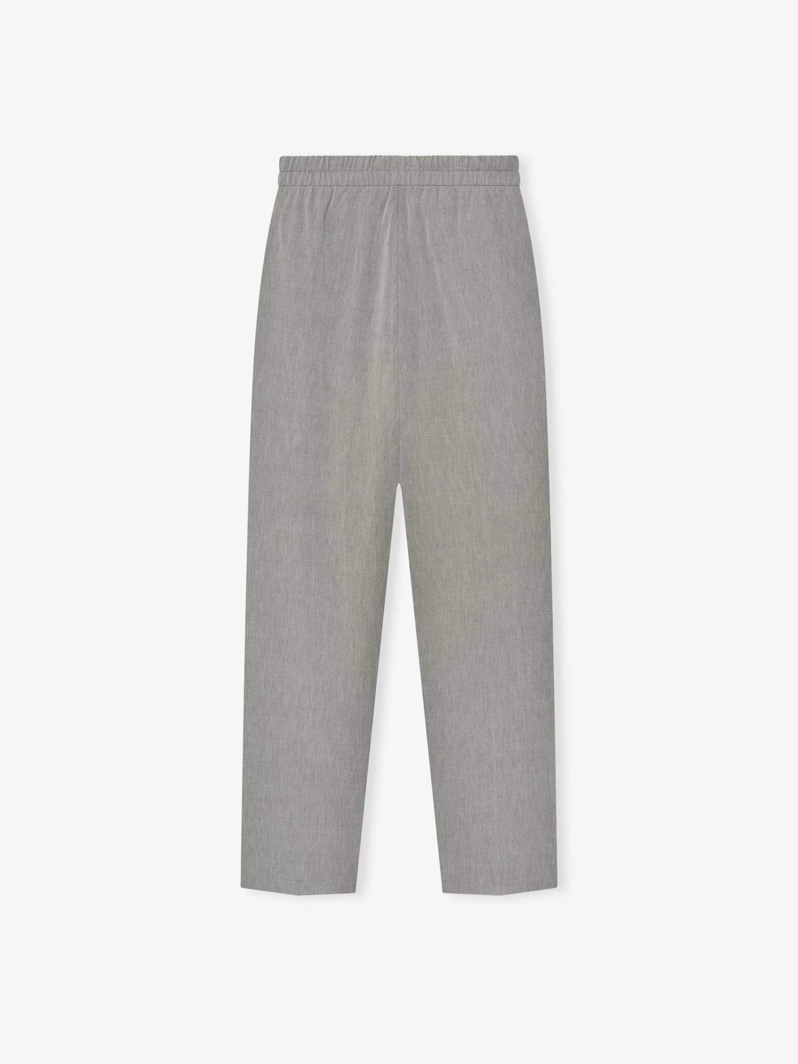 Virgin Wool Drawstring Straight Pant