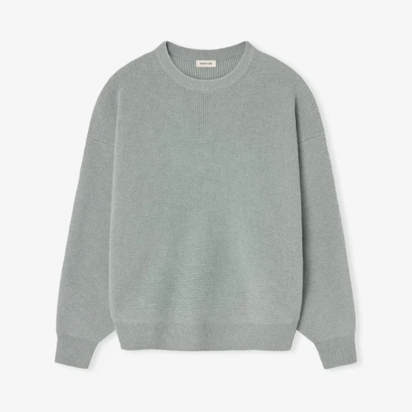 Wool Rib Crewneck Sweater