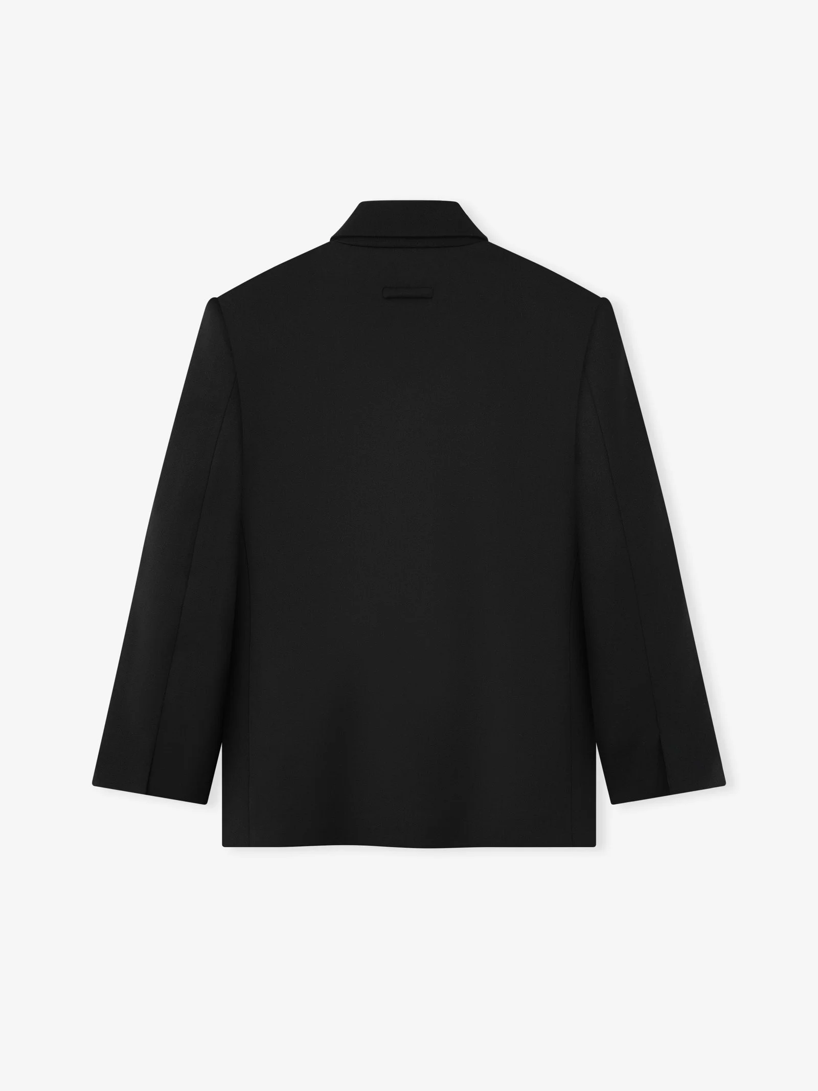 Satin Wool Double Breasted Blazer