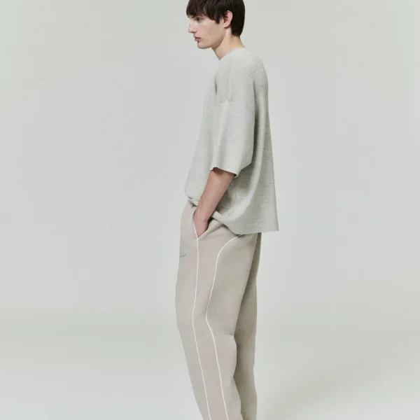 Relaxed Fleece Sweatpant With Piping