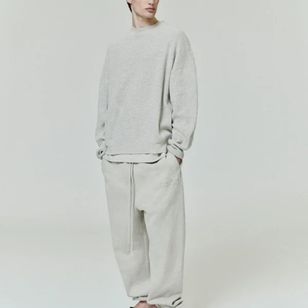Waffle Crewneck Sweater