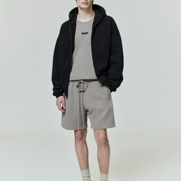 Embossed Classic Fleece Zip-Up Hoodie