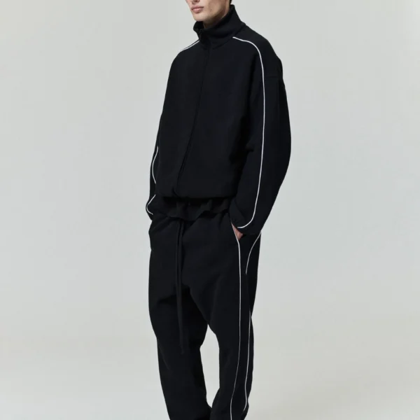 Relaxed Fleece Sweatpant With Piping