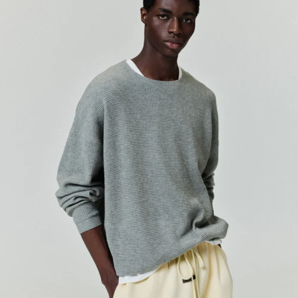Waffle Crewneck Sweater